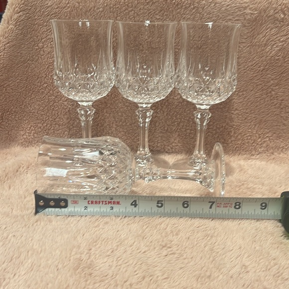 Longchamp - Cristal D’Arques Wine Glasses 4 glasses, 7 1/4 height - Picture 3 of 4